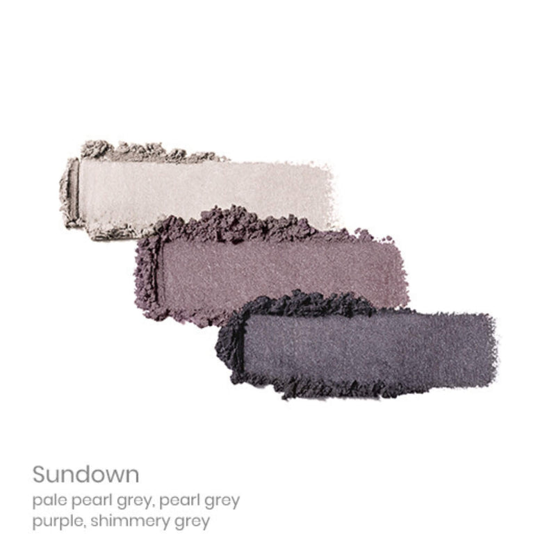 Swatch of JaneIredale PurePressed EyeshadowTrio Sundown
