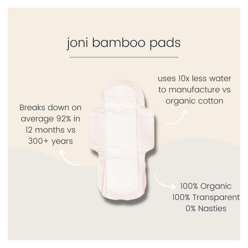 Joni Bamboo Super Pads Information
