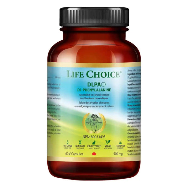 Bottle of LifeChoice DLPA 60V-Capsules