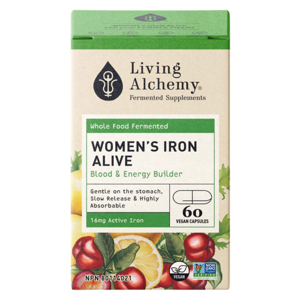 Box of LivingAlchemy Women's IronAlive 60Capsules
