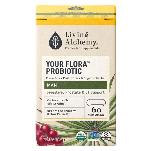 Box of LivingAlchemy YourFlora Man 60Capsules
