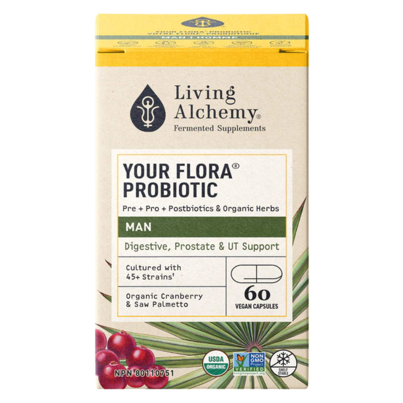 Box of LivingAlchemy YourFlora Man 60Capsules
