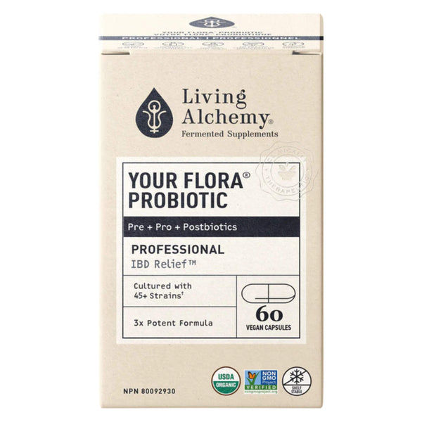 Box of LivingAlchemy YourFloraProfessional IBD Relief 60Capsules
