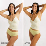 Luna Bronze Glow Gradual Tanning Moisturiser Before/After - Medium
