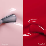 Manucurist Xtrem Flash Routine Kit - Hortencia & Poppy Red Colour Swatch
