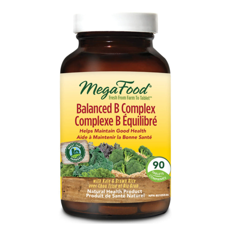 Bottle of MegaFood BalancedBComplex 90Tablets