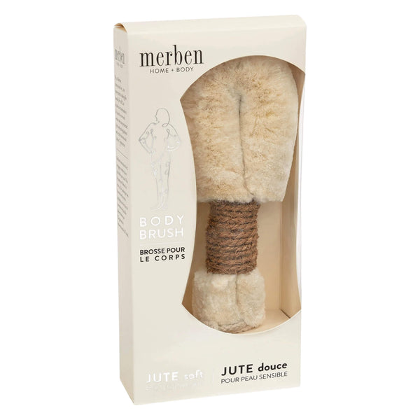 Merben Jute Body Brush with Brown Handle (Soft) Box
