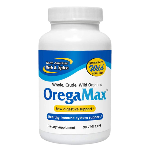 Bottle of NorthAmericanHerb&Spice OregaMax 90VegiCaps