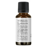 Bottle of NOW Essential Oil Blend - Rose Absolute 5% - rosa damascena Back
