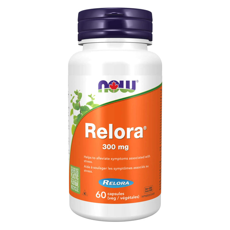 Bottle of NOW Relora 300mg 60Capsules
