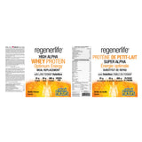 Natural Factors RegenerLife High Alpha Whey Protein Meal Replacement Vanilla Flavour Label