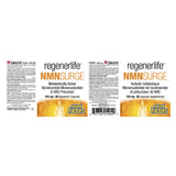 Natural Factors RegenerLife NMNSurge 150mg (Nicotinamide Mononucleotide) Label
