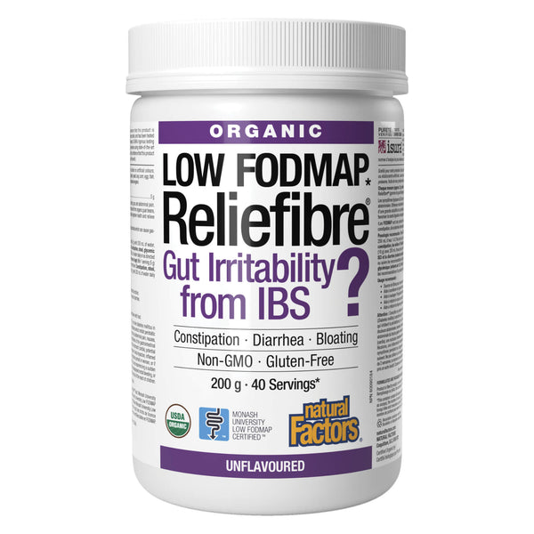 Bottle of Natural Factors Reliefibre Unflavoured 200g
