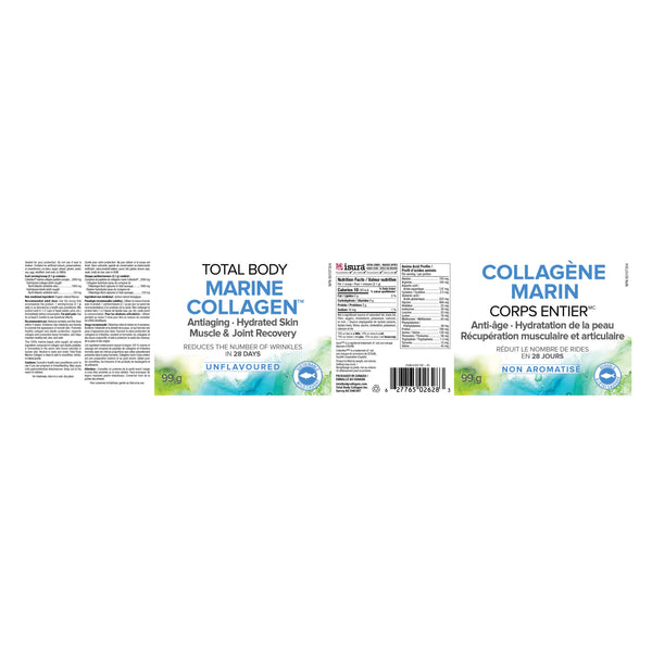 Natural Factors Total Body Marine Collagen (Unflavoured) Label
