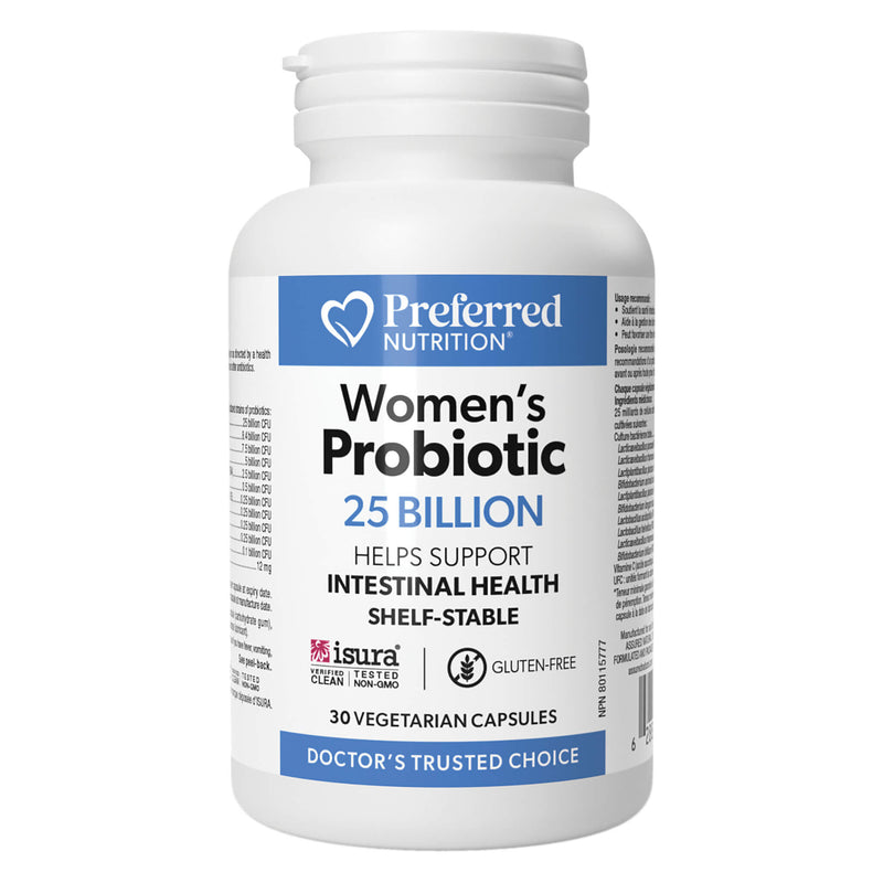 Bottle of Natural Factors Women's Probiotic 25 Billion - Shelf Stable 30 Vegetarian Capsules
