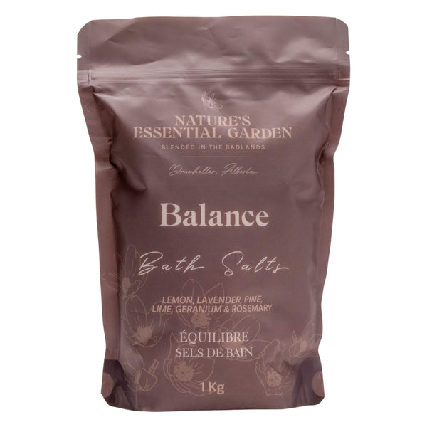 Bag of Nature's Essential Garden Bath Salts - Balance 1Kg
