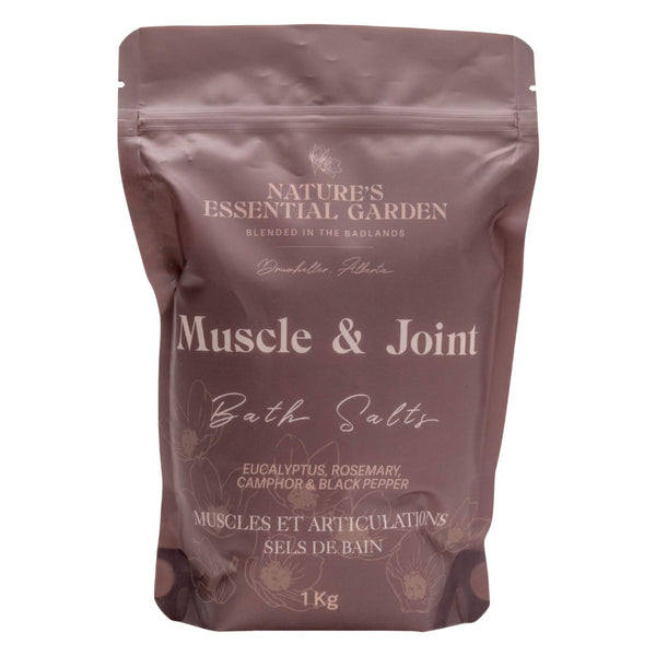 Bag of Nature's Essential Garden Bath Salts - Muscle & Joint 1Kg
