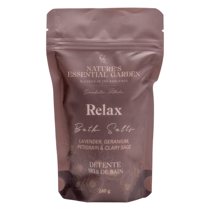 Bag of Nature's Essential Garden Bath Salts - Relax 1Kg
