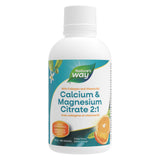 Bottle of Nature'sWay Calcium&MagnesiumCitrate w/K2&Collagen OrangeFlavour 500ml
