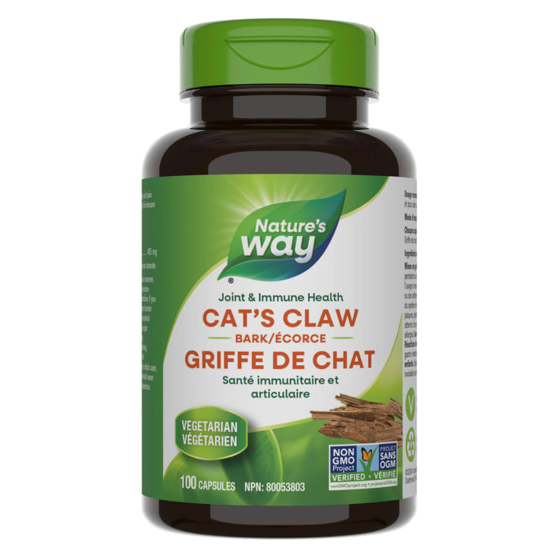 Bottle of Nature's Way Cat's Claw Bark 100 Capsules
