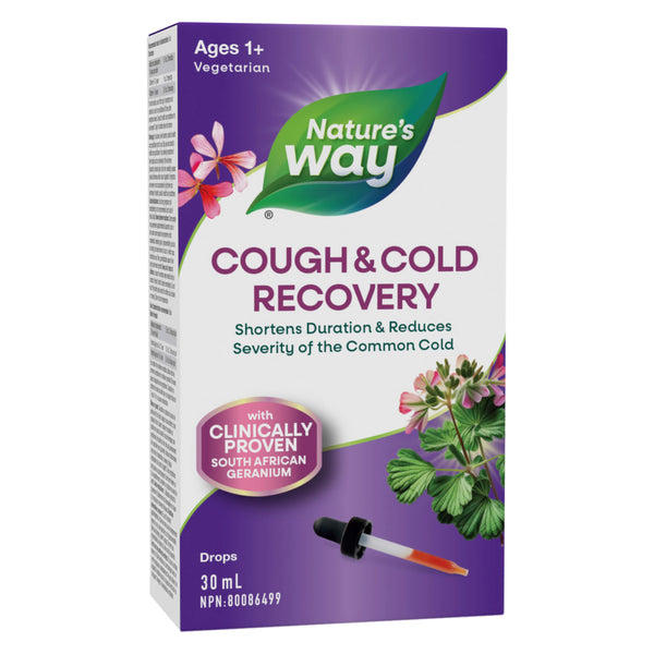 Box of Nature'sWay Cough&Cold Recovery Drops 30ml