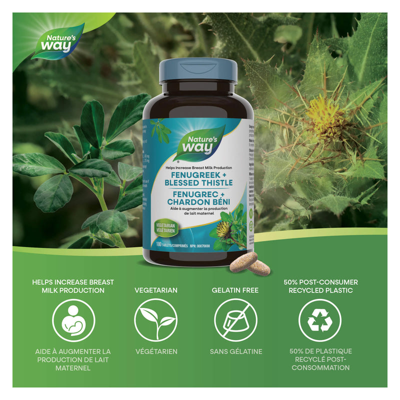 Nature's Way Fenugreek + Blessed Thistle Information 
