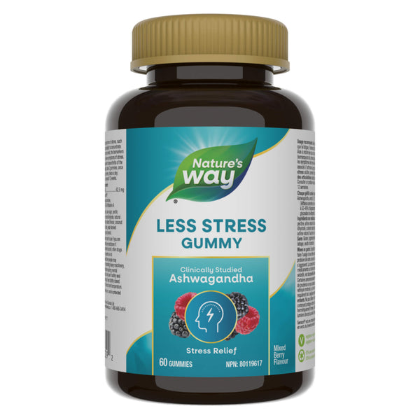 Bottle of Nature'sWay LessStressGummies 60Gummies
