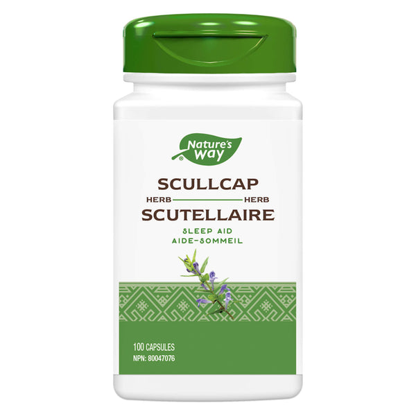 Bottle of Nature's Way Scullcap Herb 100 Capsules
