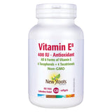 Bottle of New Roots Vitamin E8 400 IU 120 Softgels
