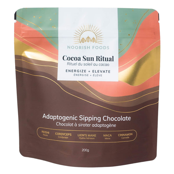 Bag of NoorishFoods CocoaSunRitual Energize+Elevate 200g