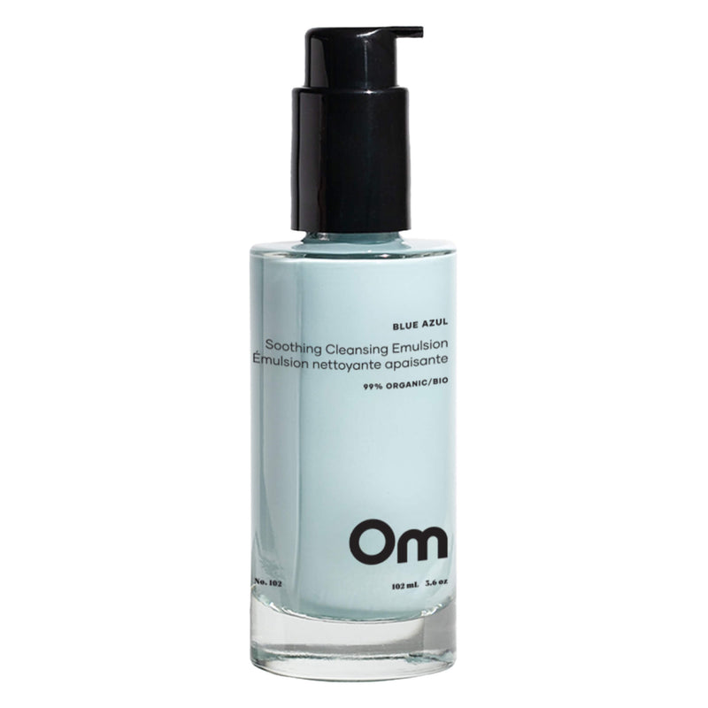 PumpBottle of OMOrganics BlueAzul SoothingCleansingEmulsion 102ml