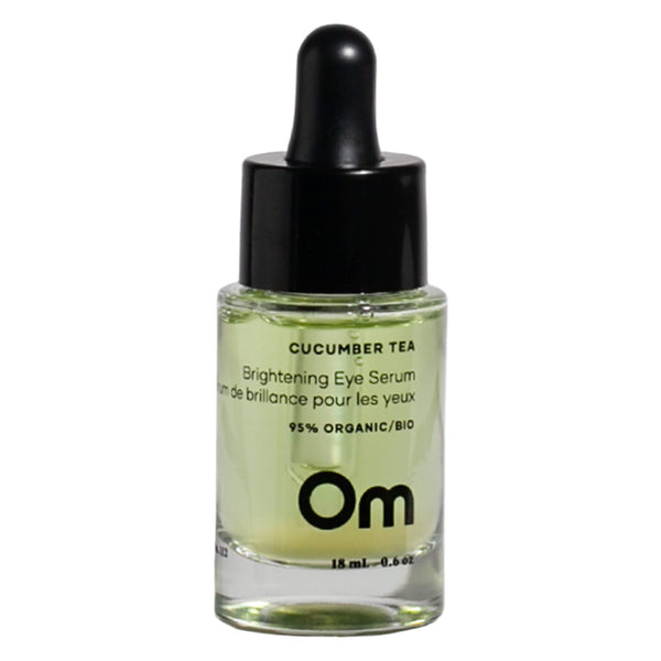 DropperBottle of OMOrganics CucumberTea BrighteningEyeSerum 18ml