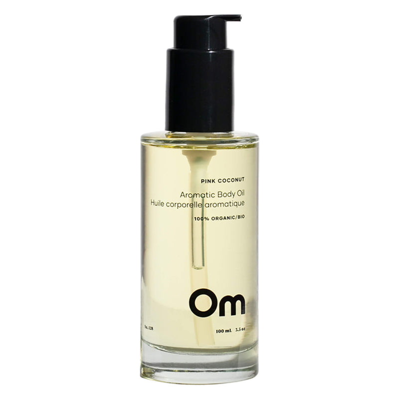 PumpBottle of OMOrganics PinkCoconut AromaticBodyOil 100ml