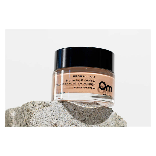 OMOrganics SuperfruitAHA BrighteningFaceMask OnRock