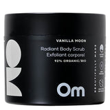 Container of Om Organics Vanilla Moon Radiant Body Scrub 195g
