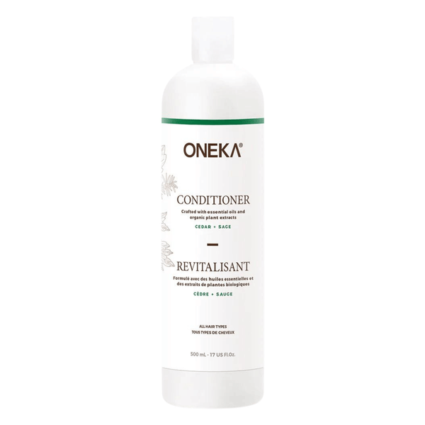 Bottle of OnekaElements Conditioner Cedar&Sage 500ml