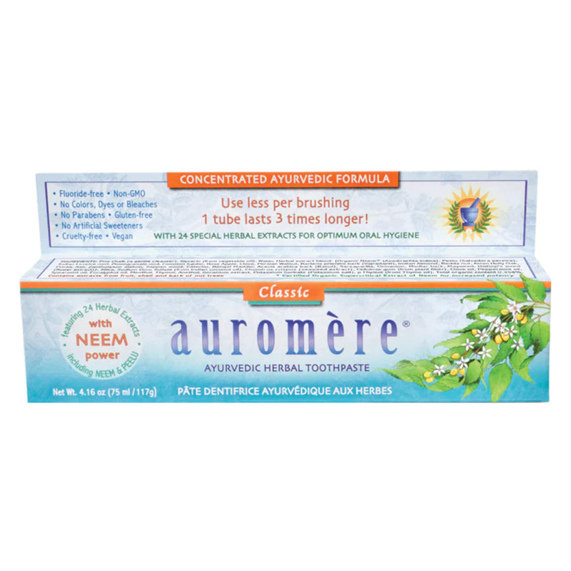 Auromere AyurvedicHerbalToothpaste Classic 75ml/117g