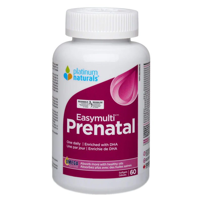 PlatinumNaturals EasymultiPrenatal OneDaily 60Softgels