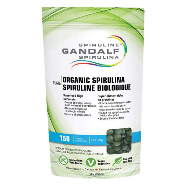 Bag of Gandalf OrganicSpirulina 600mg 150Tablets