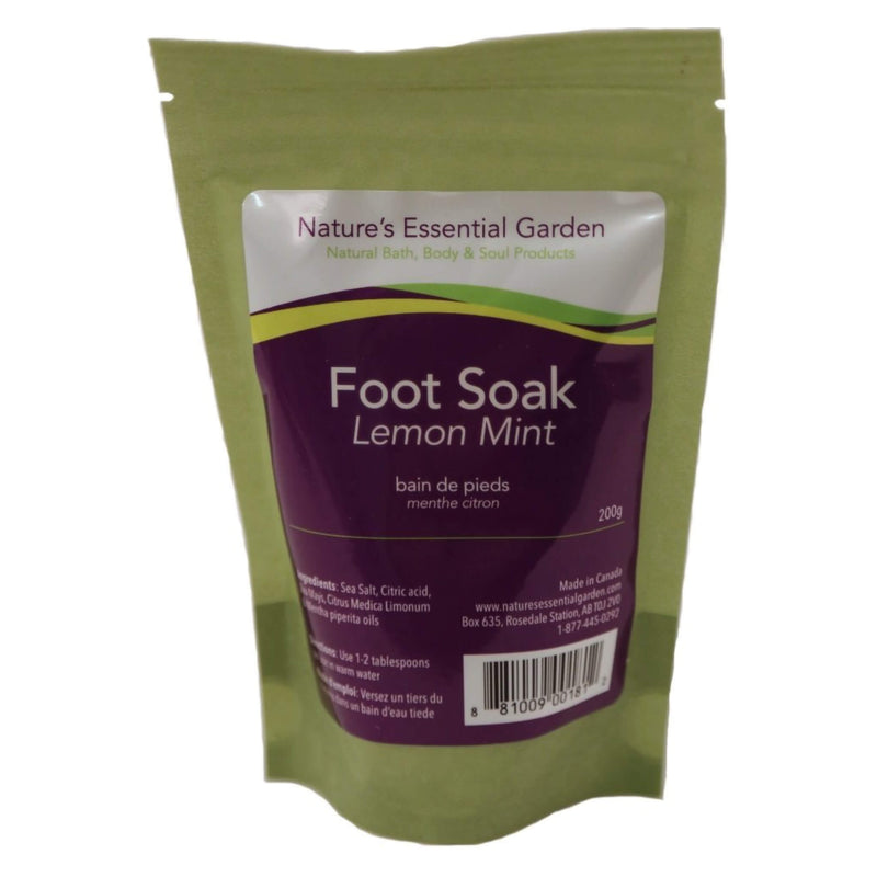 Nature'sEssentialGarden FootSoak LemonMint 200g