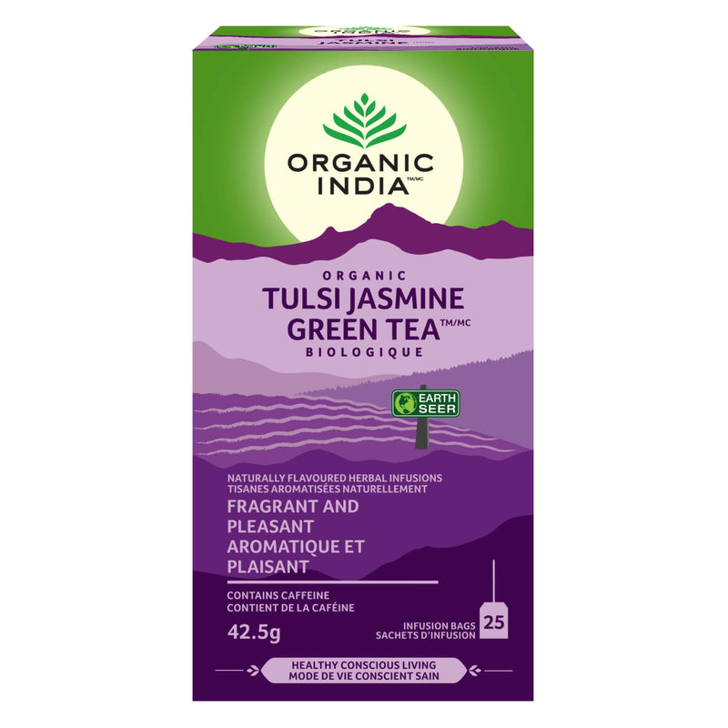 Box of OrganicIndia OrganicTulsiJasmine 25Teabags