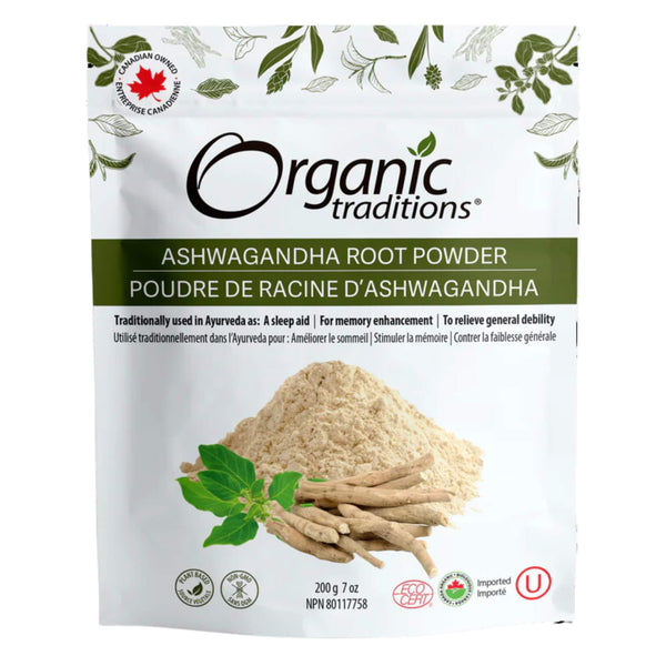 Bag of Organic Traditions Ashwagandha Root Powder 200g
