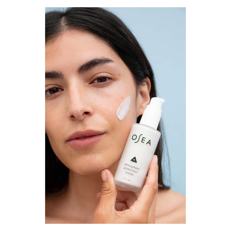 Photo of PersonUsing Osea AtmosphereProtectionCream