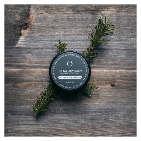 Own Skin Co. HIS Tallow Balm - Balsam + Sandalwood Lifestyle
