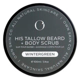 Tub of Own Skin Co. HIS Tallow Beard + Body Scrub Lifestyle
