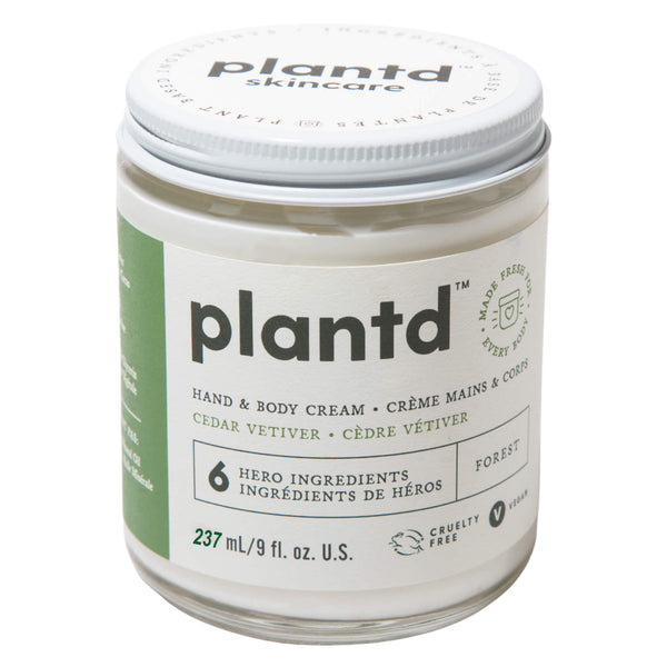 Jar of Plantd Hand & Body Cream Forest 237ml
