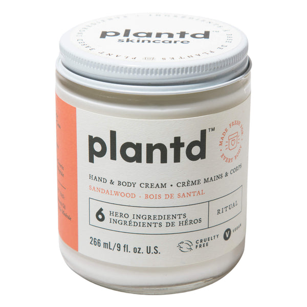 Jar of Plantd Hand&BodyCream Ritual 266ml