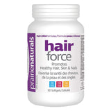 Bottle of Prairie Naturals Hair-Force 90 Softgels
