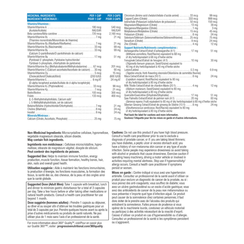 Progressive Multi for Active Men - Information
