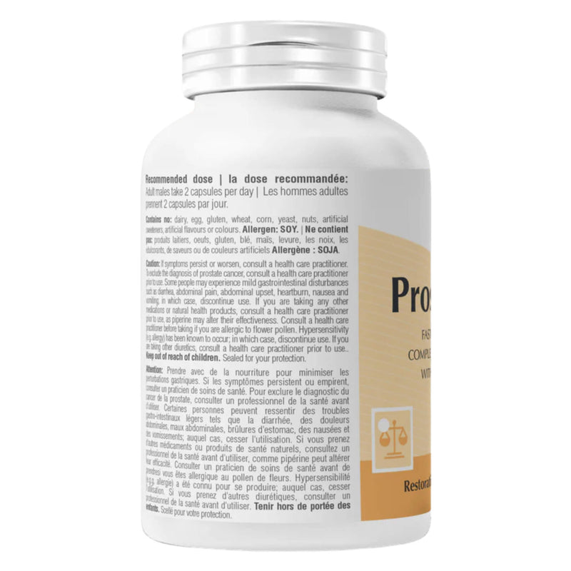 Side of Bottle of Provita Prostate Complex
